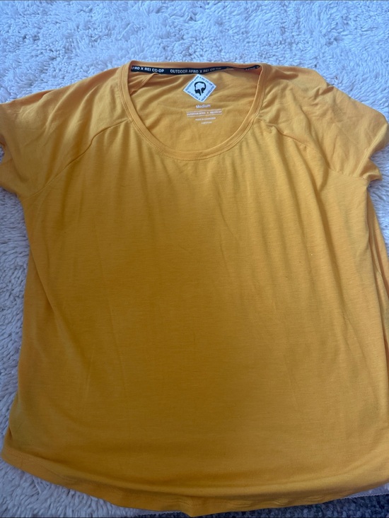 Outdoor Research Tops - Outdoor Research Women’s Mustard Crew Short-Sleeve Tee